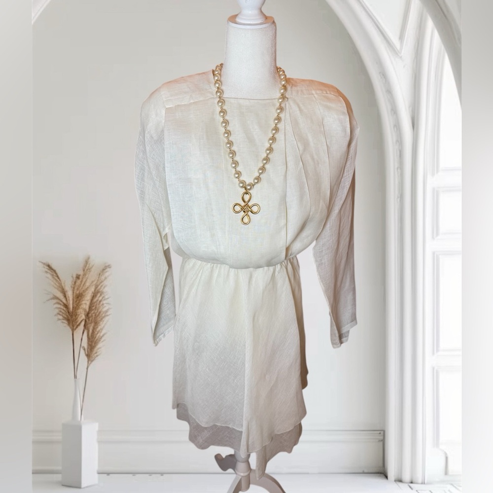 Norma Walters vintage linen dress